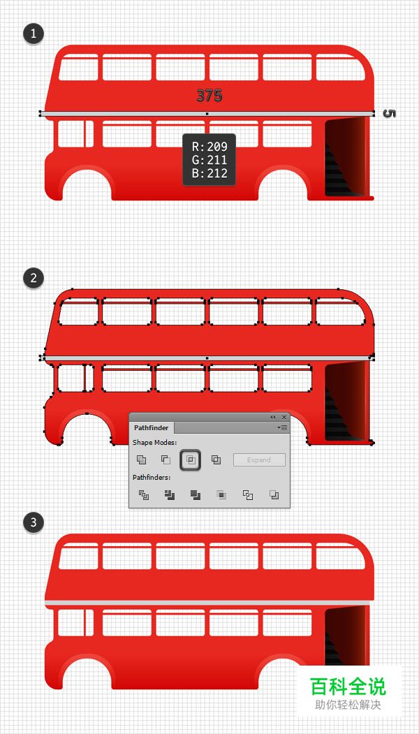 丰富细节的红色大巴车【AI教程】