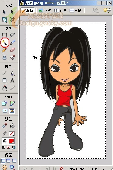 Fireworks怎样绘制精美闪图动画