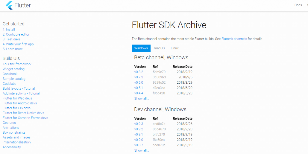 Flutter 下载安装教程