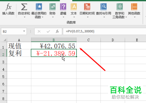 复利终值和现值怎样用Excel计算？
