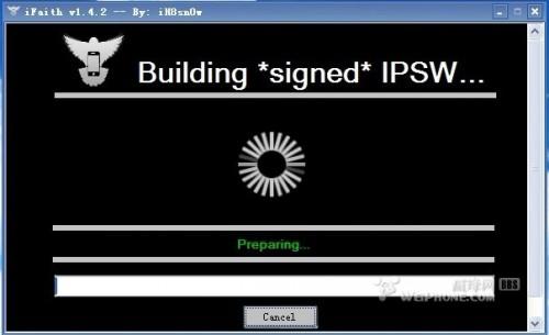 关闭验证后ifaith升级从4.33升级5.01成功教程