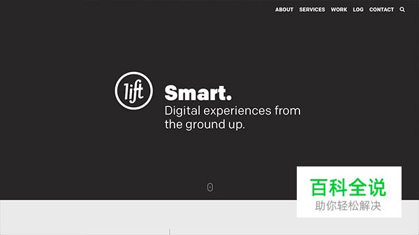 高对比度的黑白网页设计欣赏