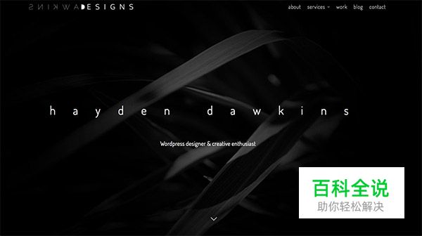 高对比度的黑白网页设计欣赏