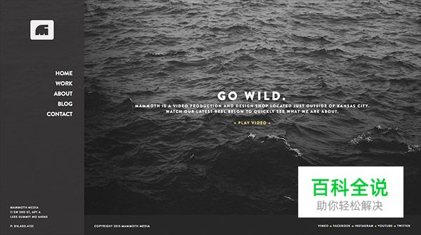 高对比度的黑白网页设计欣赏