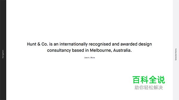 高对比度的黑白网页设计欣赏