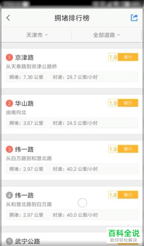 高德地图使用技巧之道路拥堵情况查看