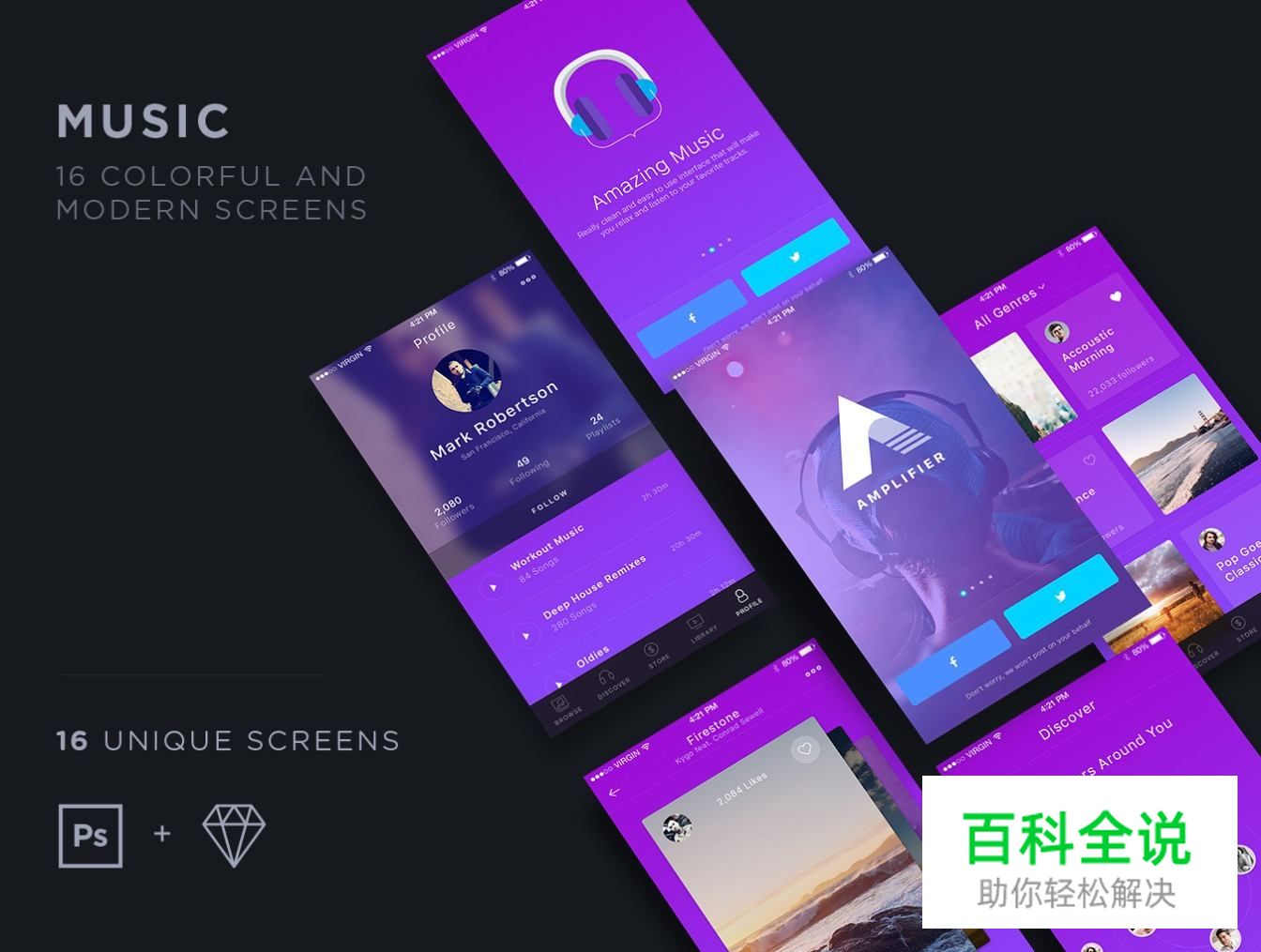 干货合集！价值332美元5套ui kit！PS&SKETCH