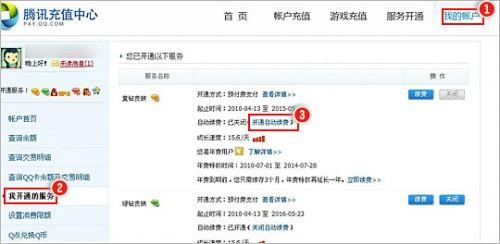 个人帐户自动续费如何开通?