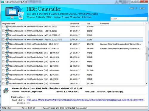 HiBit Uninstaller怎么用?使用HiBit Uninstaller英文版卸载顽固程序的方法介绍