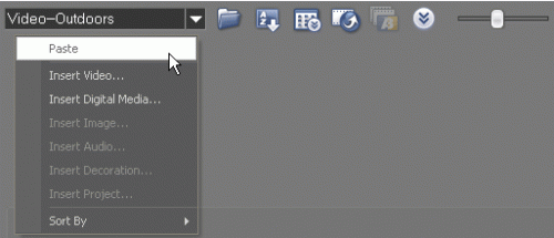 会声会影使用库创建者管理项目