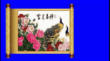 会声会影X10怎么给图片制作卷轴画的动画?