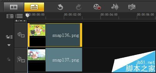 会声会影中怎么调整覆叠轨素材区间改变播放时间?