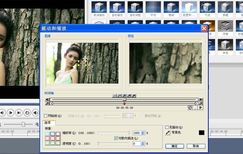 会声会影照片怎么制作局部放大缩小动画效果?