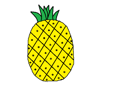 画图工具怎么画菠萝? 画图软件画菠萝的教程