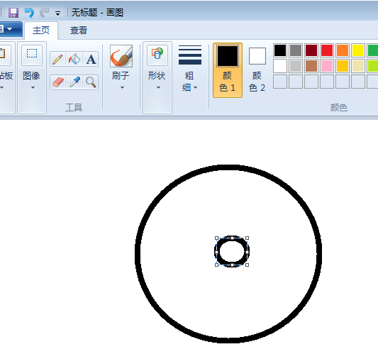 画图工具怎么手绘佐助万花筒写轮眼?