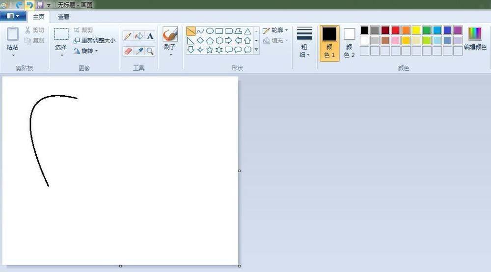 画图工具怎么画大红萝卜?