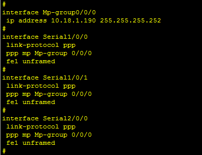 华为AR路由器E1接口如何捆绑(MP-group)配置