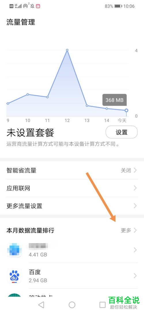 华为手机怎么查看应用使用的数据流量