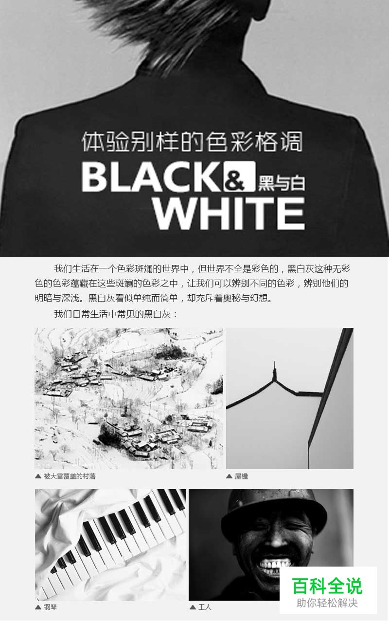 黑与白的别样格调