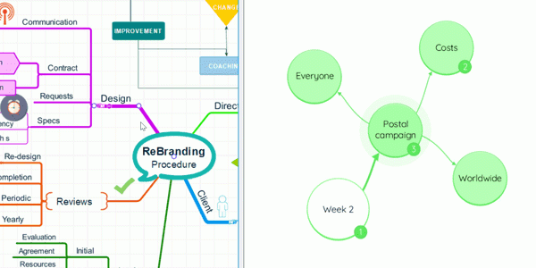 iMindMap思维导图怎么分屏移动分支?