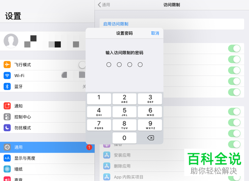 iPad桌面应用可以设置密码吗