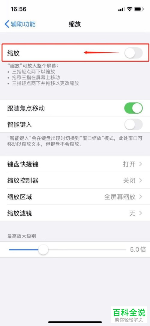 iphone苹果手机如何关闭缩放功能