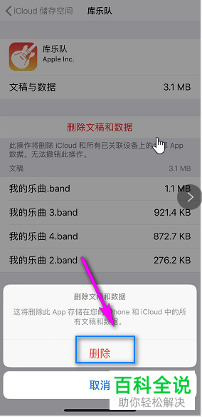iphone苹果手机中iCloud存储满了该如何删除其中的项目