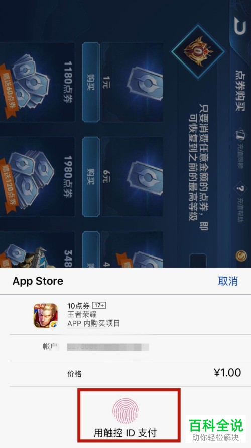 IPHONE苹果手机怎么充值王者荣耀？
