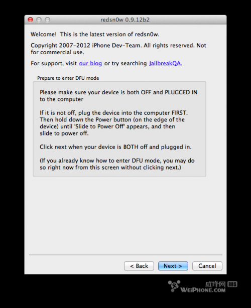 iPhone 4 iOS5.1.1 红雪RedSn0w 0.9.12b2完美越狱教程