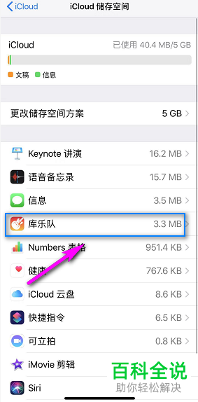 iphone苹果手机中iCloud存储满了该如何删除其中的项目