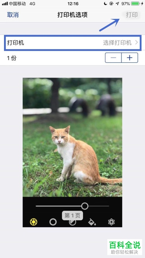 iPhone手机如何打印相册图片