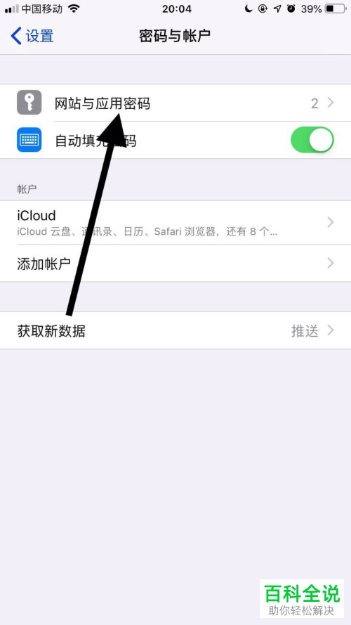 iPhone苹果手机怎么查看保存的悟空问答密码