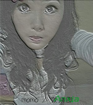 isee图片专家给美女图片调出超赞浮雕效果