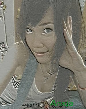 isee图片专家给美女图片调出超赞浮雕效果