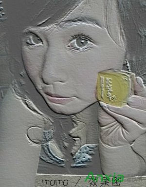 isee图片专家给美女图片调出超赞浮雕效果