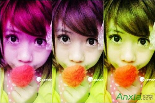 isee图片专家打造美女多彩非主流效果图片