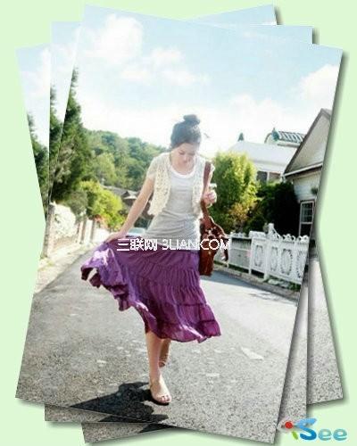 iSee制作可爱层叠图风格照片