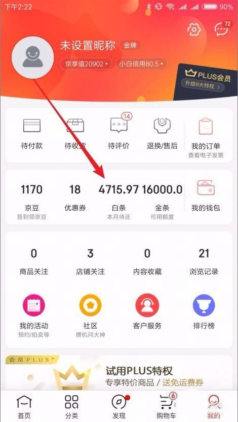 京东白条明细购物清单怎么查看?