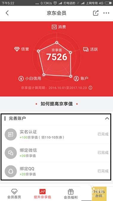 京东的京享值不够怎么办? 京东京享值提升的教程