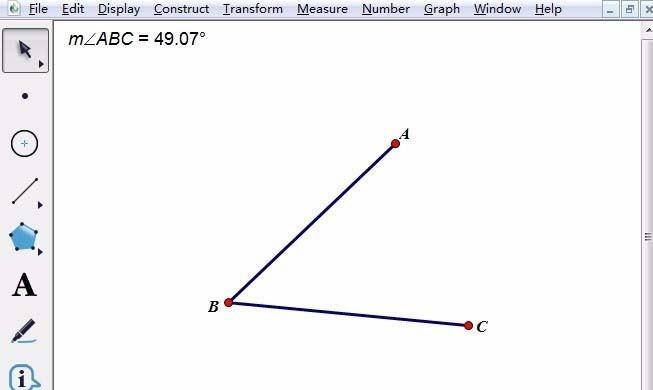 几何画板怎么绘制角度?