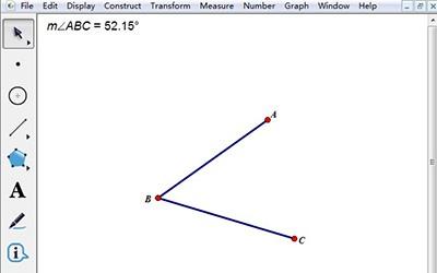 几何画板中用度数标注角度图文教程