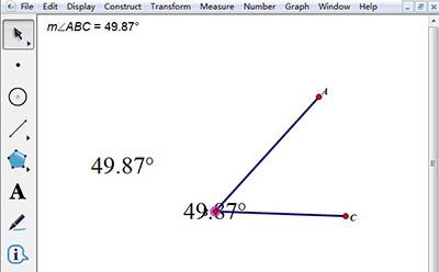 几何画板中怎么用度数标注角度?