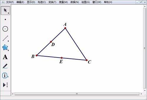 几何画板中怎么绘制三角形内切圆和外接圆?