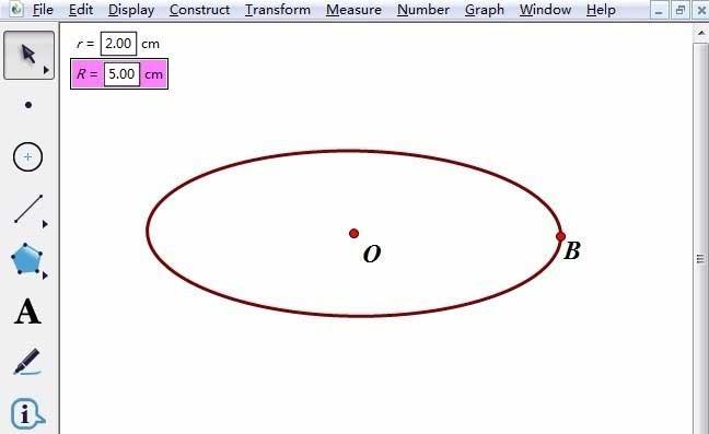 几何画板怎么画可以调整长短轴长度的椭圆?