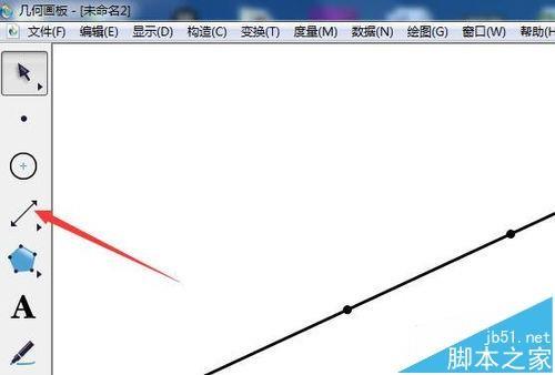 几何画板怎么通过度量计算直线或曲线的方程?