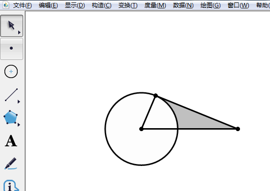 几何画板怎么绘制图形的阴影部分?