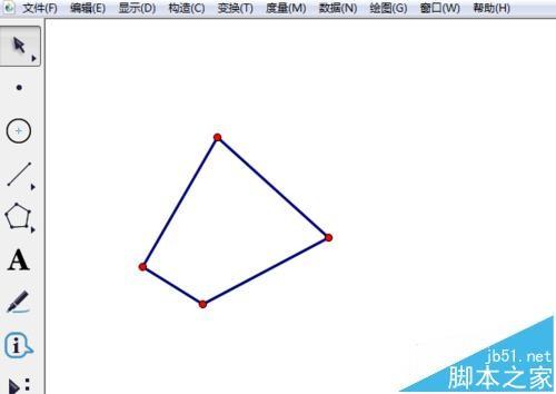 几何画板如何使用多边形工具?