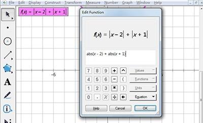 几何画板中怎么输入绝对值