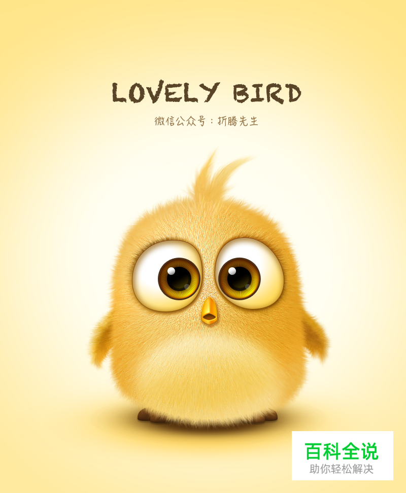 教你画出一只萌萌哒小鸟【PS教程】