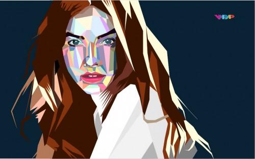 教你绘制WPAP人像彩绘